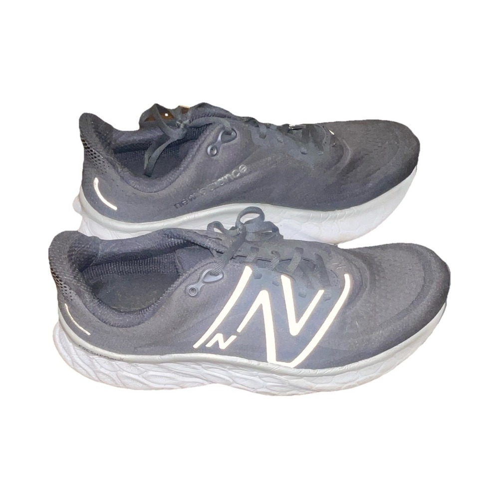 New Balance Fresh Foam Men's Gray + White Low Top Running Sneakers, Size 14